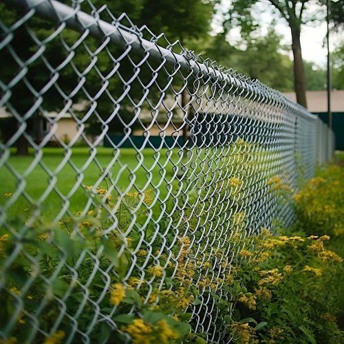 Backyard Chain Link Fence