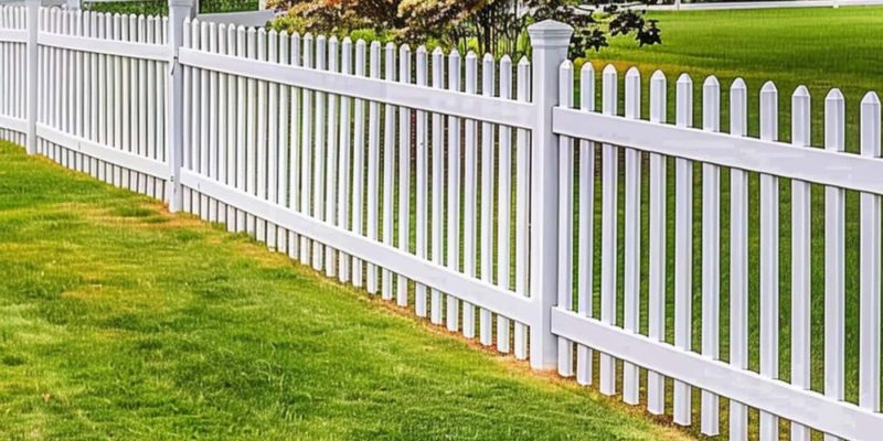 A White Fence on a Property Line