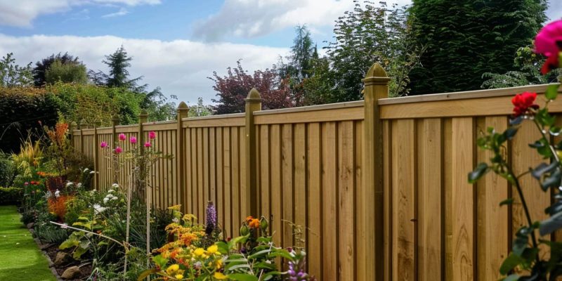 A Wooden Brown Fence